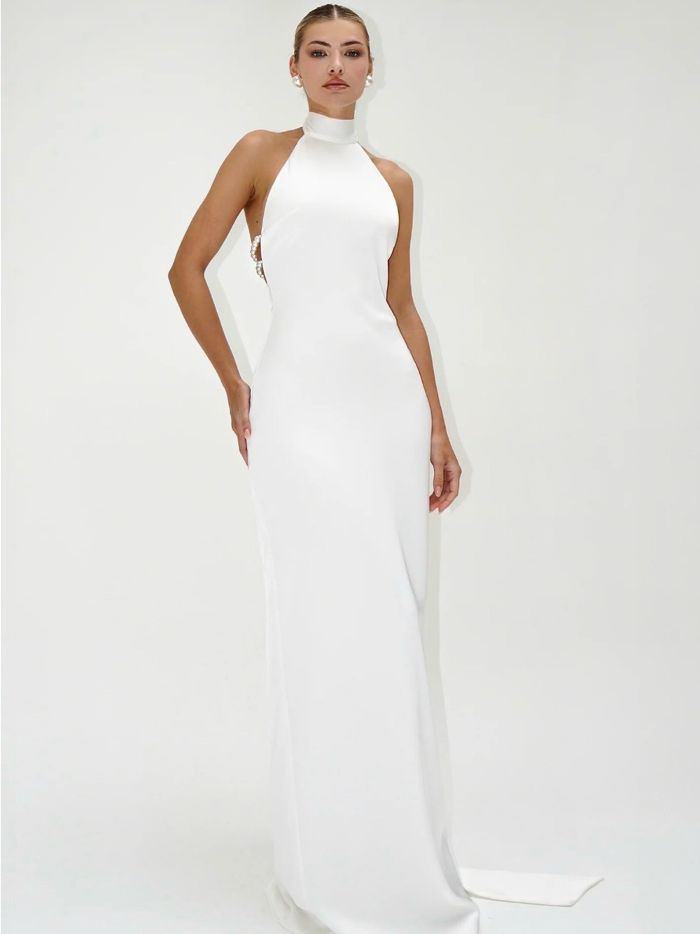 Khanum Kemily Dress in Ivory. Size M
